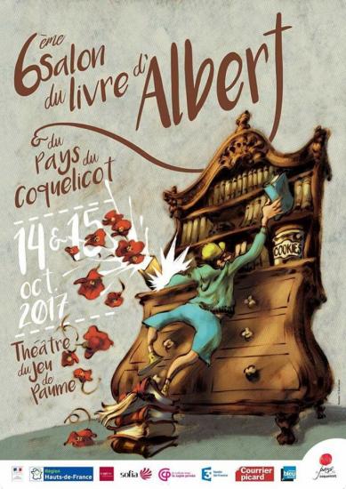 Affiche salon du livre d albert 2017